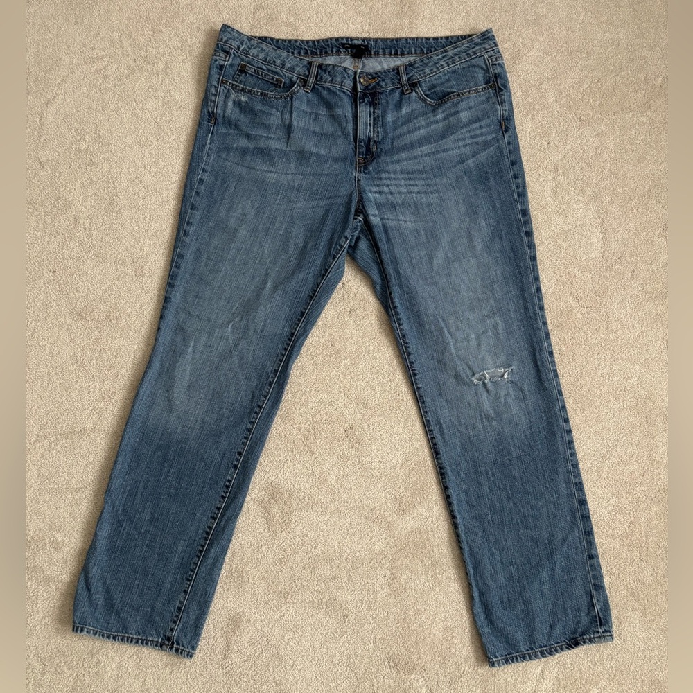 GAP Blue Denim Straight Leg Jeans from 2013 Plus Size 18/34 Regular